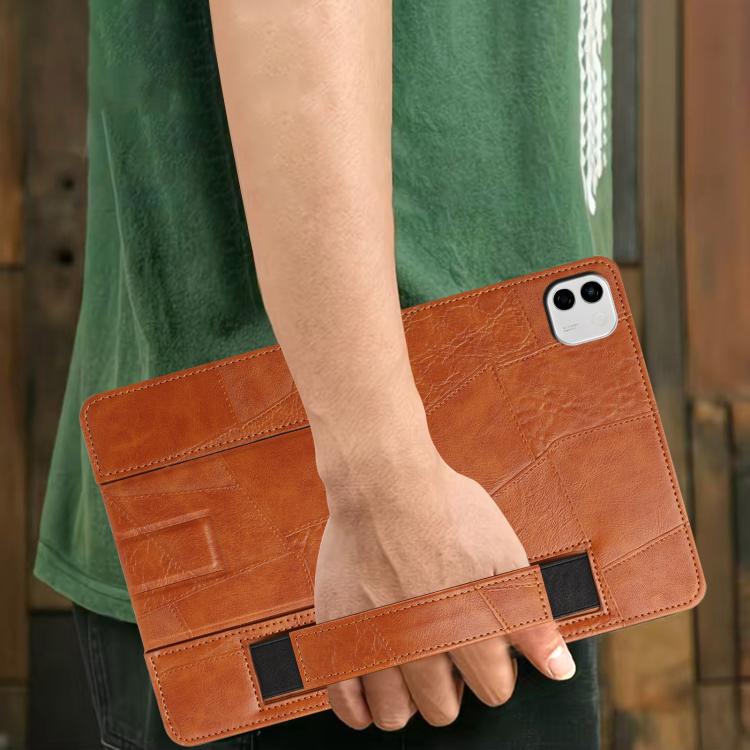 For Honor MagicPad 4 / 3 Pro Wristband Retro Vegan Leather Back Tablet Case with Holder