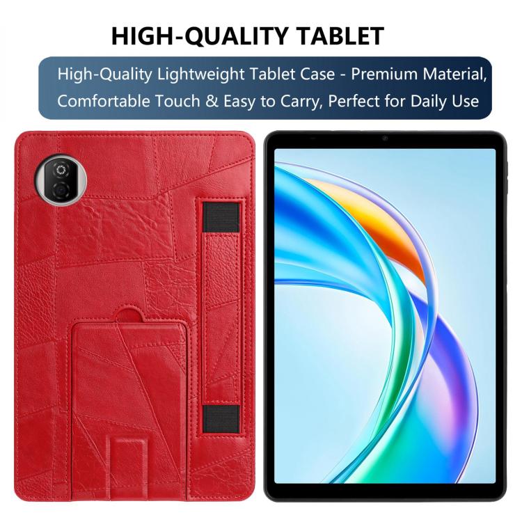 For Honor Pad X7 Wristband Retro Vegan Leather Back Tablet Case with Holder