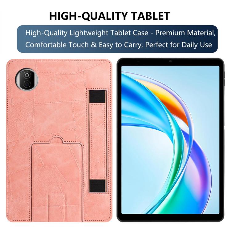 For Honor Pad X7 Wristband Retro Vegan Leather Back Tablet Case with Holder