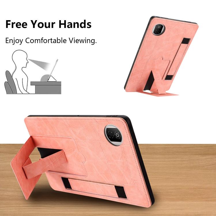 For Honor Pad X7 Wristband Retro Vegan Leather Back Tablet Case with Holder