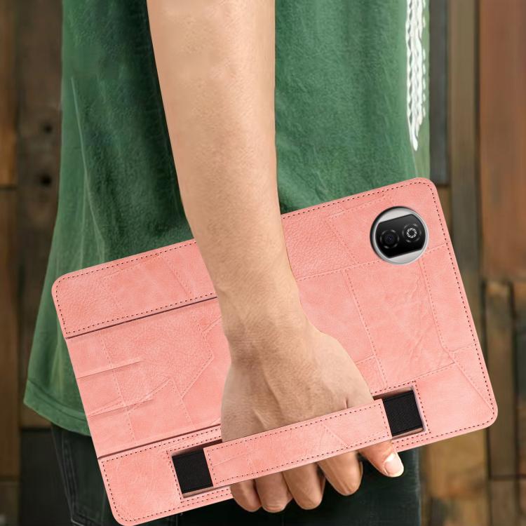 For Honor Pad X7 Wristband Retro Vegan Leather Back Tablet Case with Holder