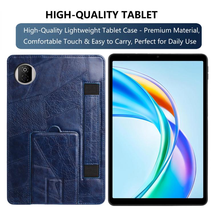 For Honor Pad X7 Wristband Retro Vegan Leather Back Tablet Case with Holder