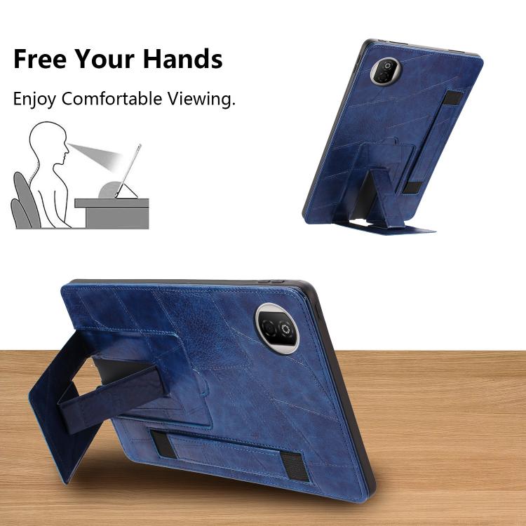 For Honor Pad X7 Wristband Retro Vegan Leather Back Tablet Case with Holder