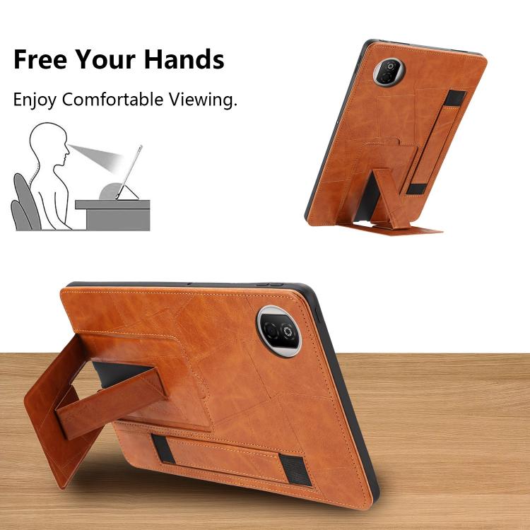 For Honor Pad X7 Wristband Retro Vegan Leather Back Tablet Case with Holder