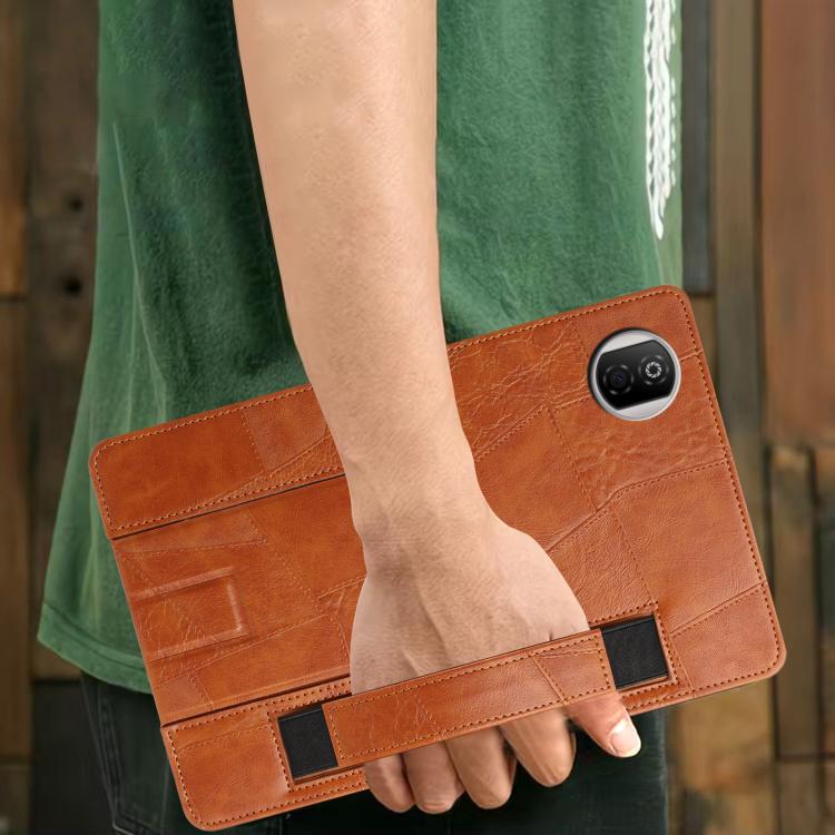For Honor Pad X7 Wristband Retro Vegan Leather Back Tablet Case with Holder