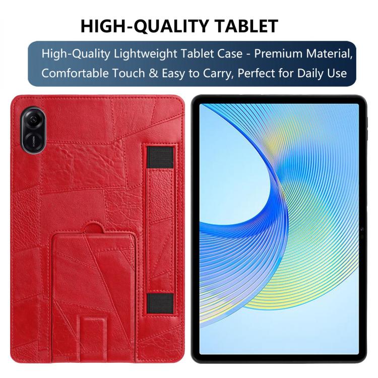 For Honor Pad X8b / X8a Wristband Retro Vegan Leather Back Tablet Case with Holder