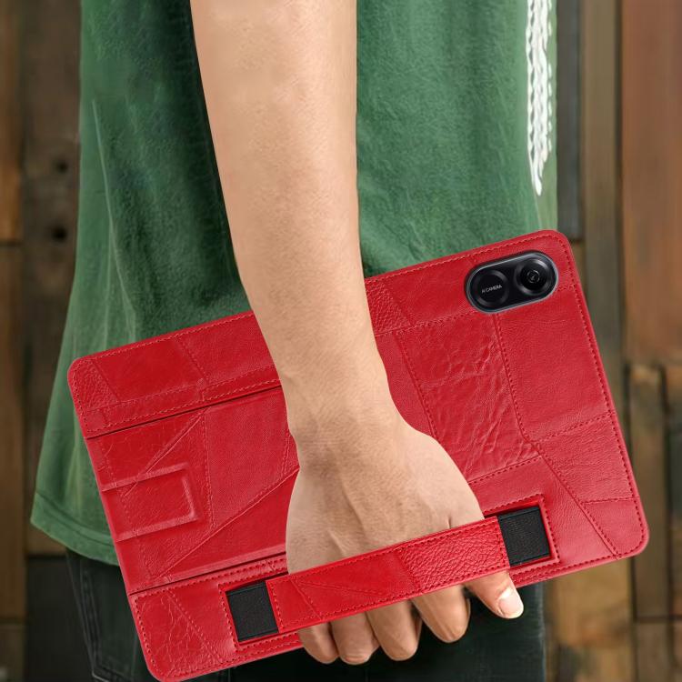 For Honor Pad X8b / X8a Wristband Retro Vegan Leather Back Tablet Case with Holder