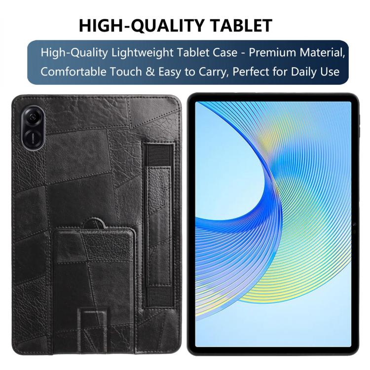 For Honor Pad X8b / X8a Wristband Retro Vegan Leather Back Tablet Case with Holder