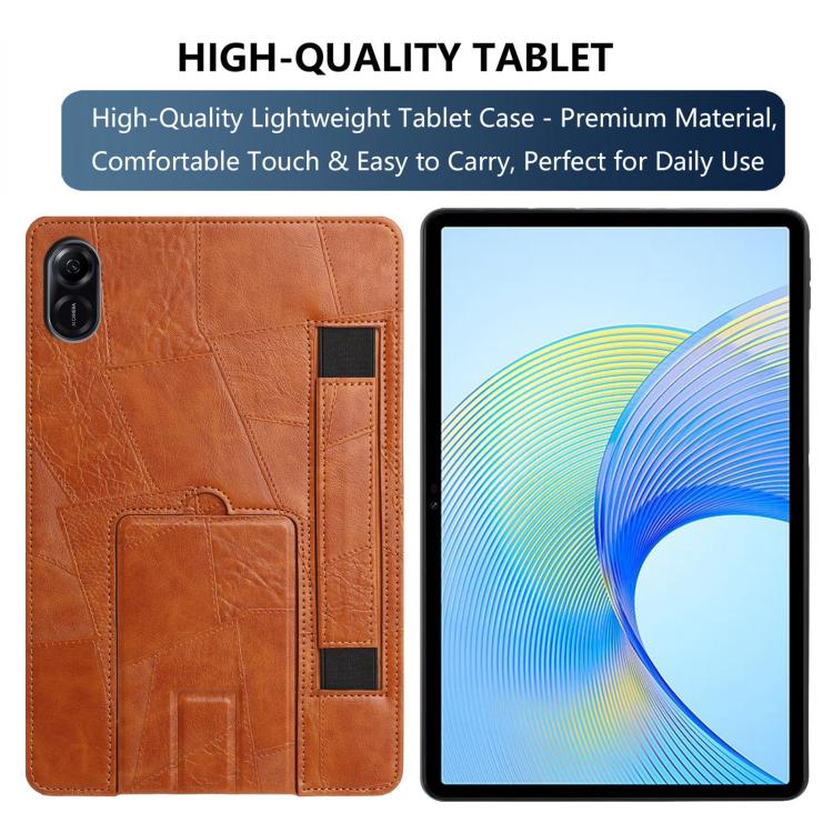 For Honor Pad X9 11.5 2023 / X8 Pro 11.5 Wristband Retro Vegan Leather Back Tablet Case with Holder
