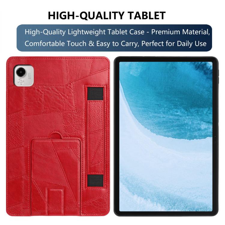 For Honor Pad X9a Wristband Retro Vegan Leather Back Tablet Case with Holder