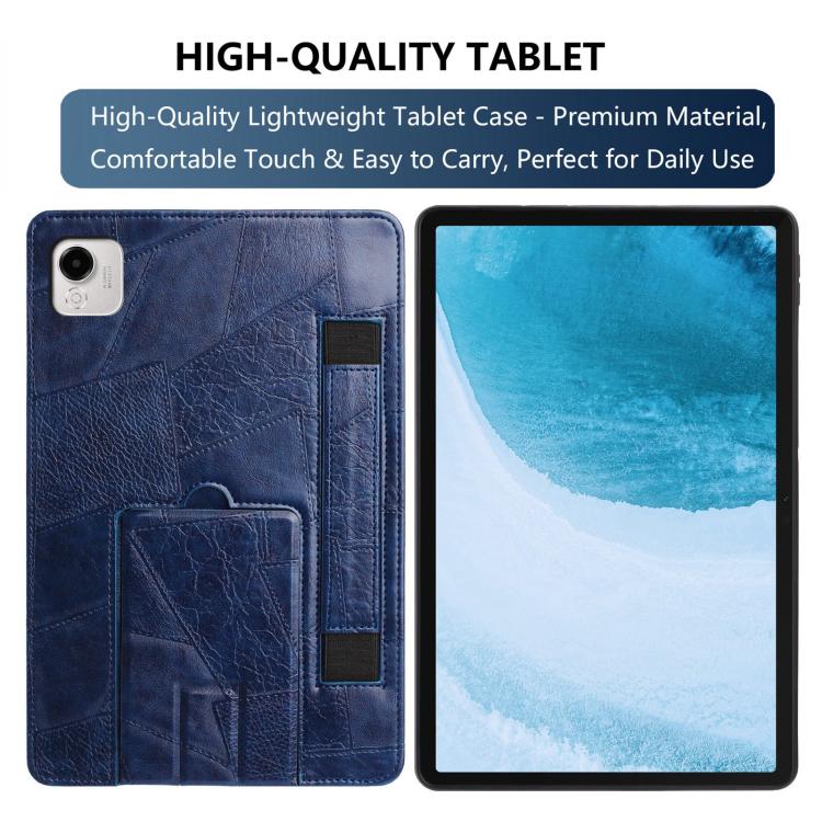 For Honor Pad X9a Wristband Retro Vegan Leather Back Tablet Case with Holder