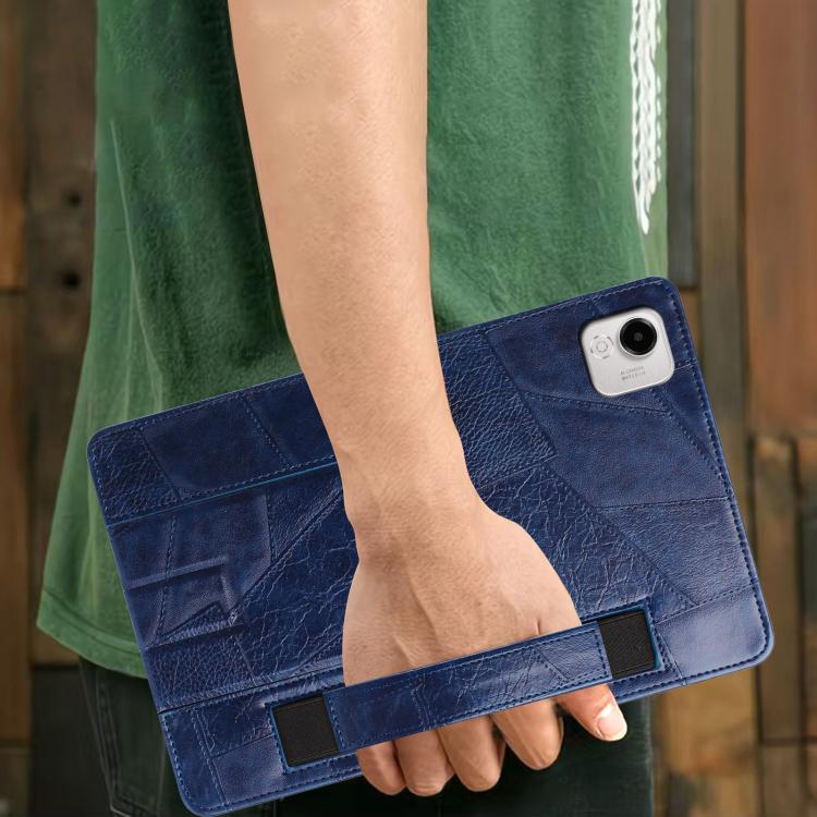 For Honor Pad X9a Wristband Retro Vegan Leather Back Tablet Case with Holder