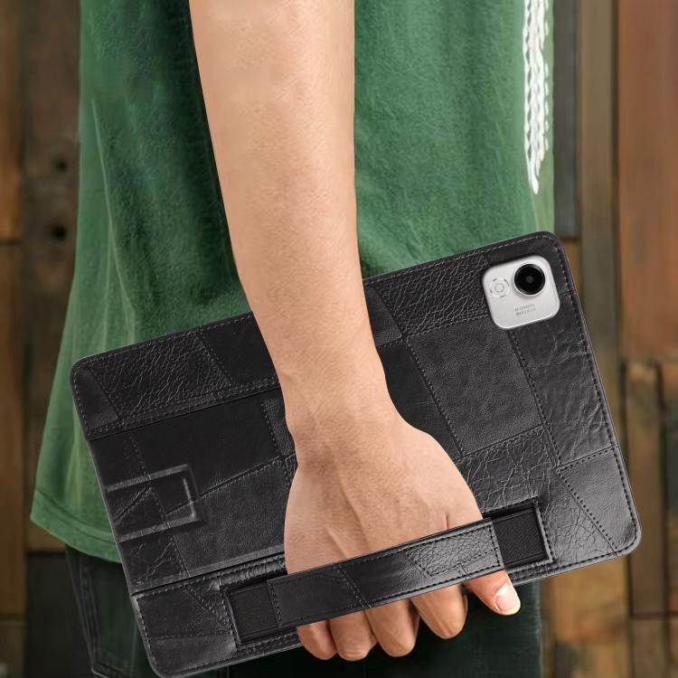 For Honor Pad X9a Wristband Retro Vegan Leather Back Tablet Case with Holder