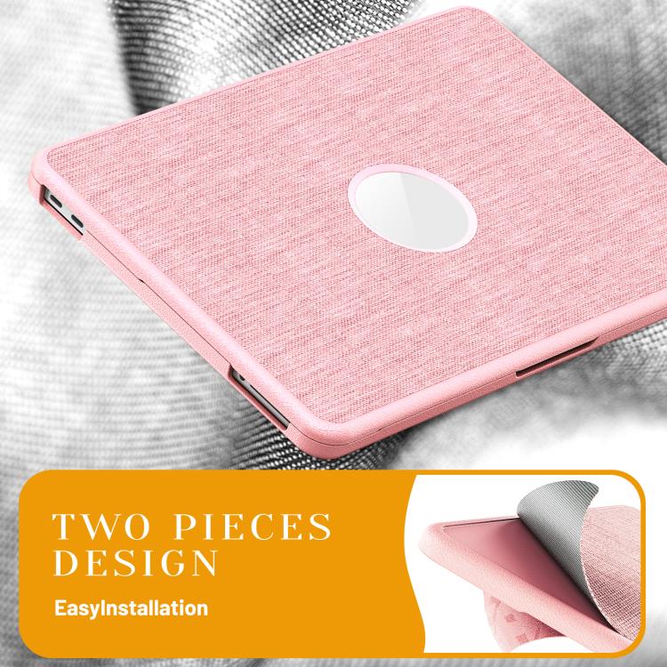 For MacBook Neo 13 inch 2026 A18 Pro A3404 Fabric Texture Pro Magnetic Holder Laptop Protective Case