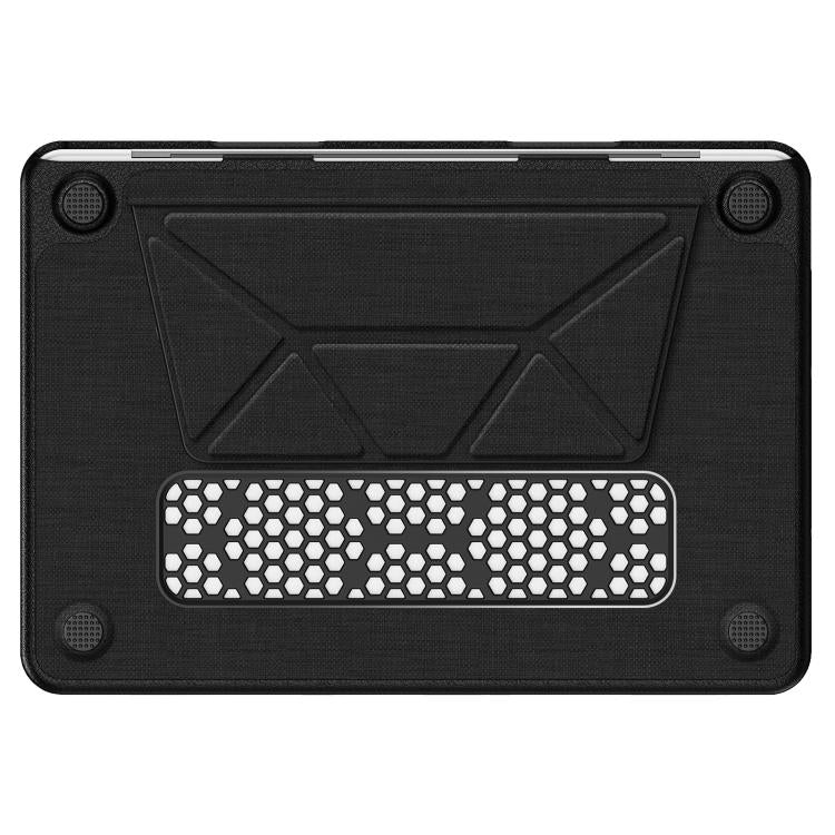 For MacBook Neo 13 inch 2026 A18 Pro A3404 Fabric Texture Pro Magnetic Holder Laptop Protective Case