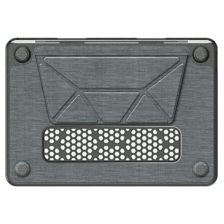 For MacBook Neo 13 inch 2026 A18 Pro A3404 Fabric Texture Pro Magnetic Holder Laptop Protective Case
