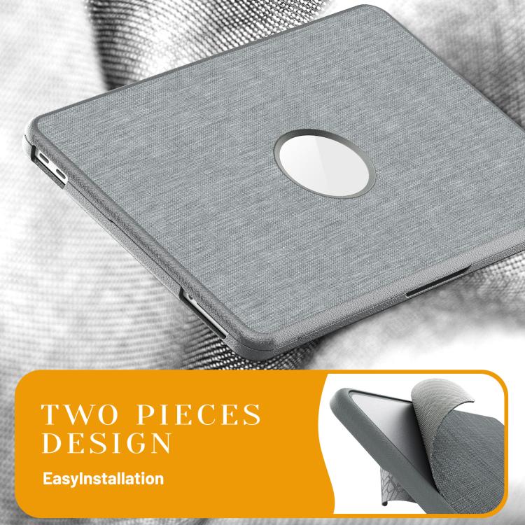 For MacBook Neo 13 inch 2026 A18 Pro A3404 Fabric Texture Pro Magnetic Holder Laptop Protective Case