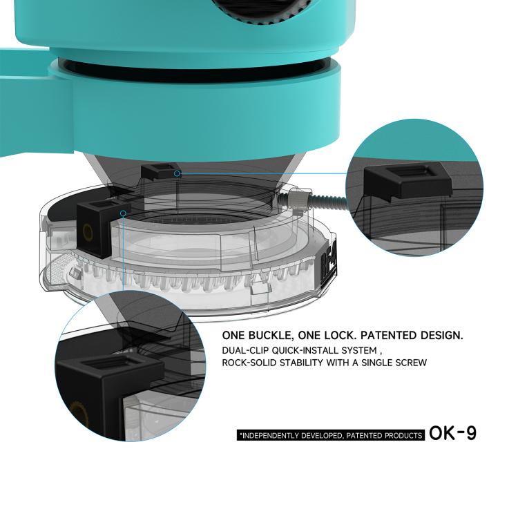 RF4 OK-9 Adjustable 144pcs LED Ring Light for Binocular / Trinocular Stereo Microscope - Black