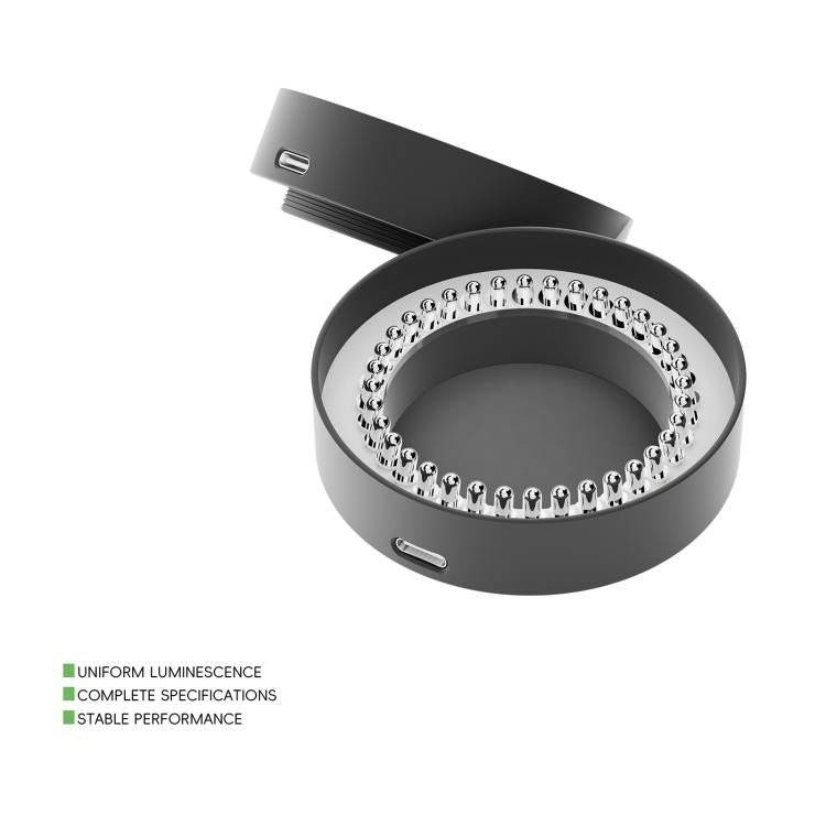 RF4 Kslid OK-13 Adjustable 35pcs LED Ring Light for Binocular / Trinocular Stereo Microscope - Black