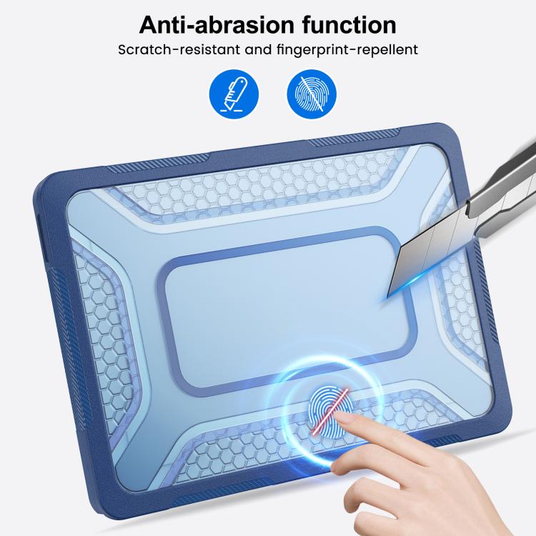 For MacBook Neo 13 inch 2026 A18 Pro A3404 PC Hybrid TPU Honeycomb Metal Stand Laptop Protective Case