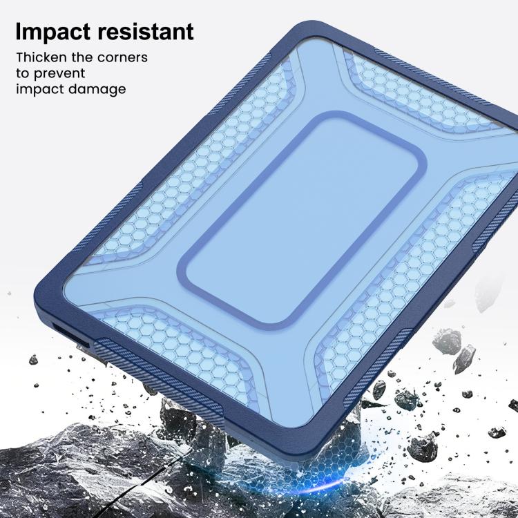For MacBook Neo 13 inch 2026 A18 Pro A3404 PC Hybrid TPU Honeycomb Metal Stand Laptop Protective Case
