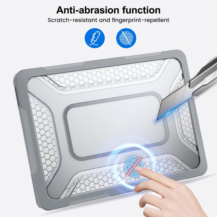 For MacBook Neo 13 inch 2026 A18 Pro A3404 PC Hybrid TPU Honeycomb Metal Stand Laptop Protective Case