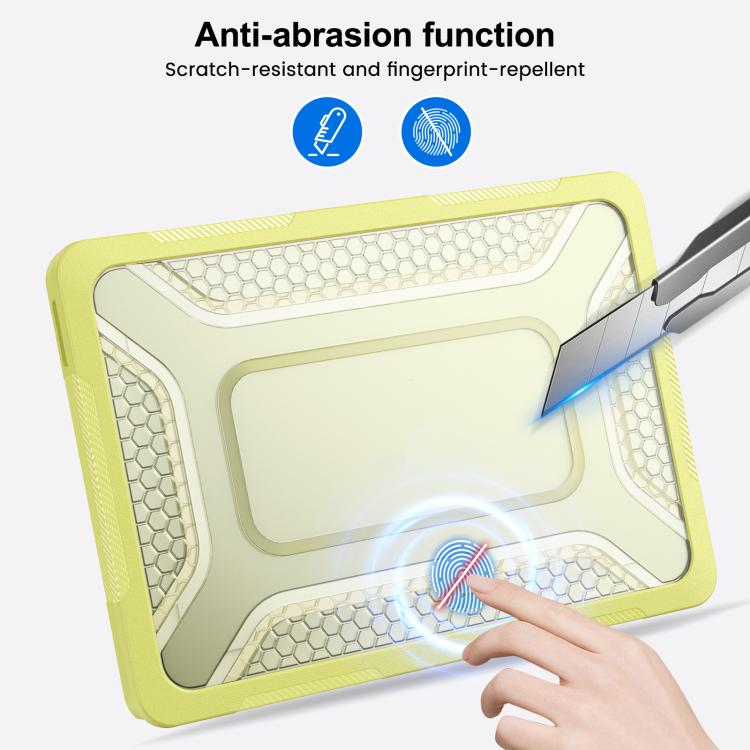 For MacBook Neo 13 inch 2026 A18 Pro A3404 PC Hybrid TPU Honeycomb Metal Stand Laptop Protective Case