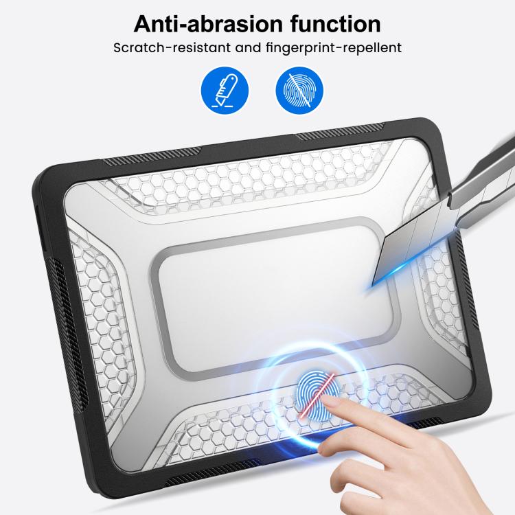 For MacBook Neo 13 inch 2026 A18 Pro A3404 PC Hybrid TPU Honeycomb Metal Stand Laptop Protective Case