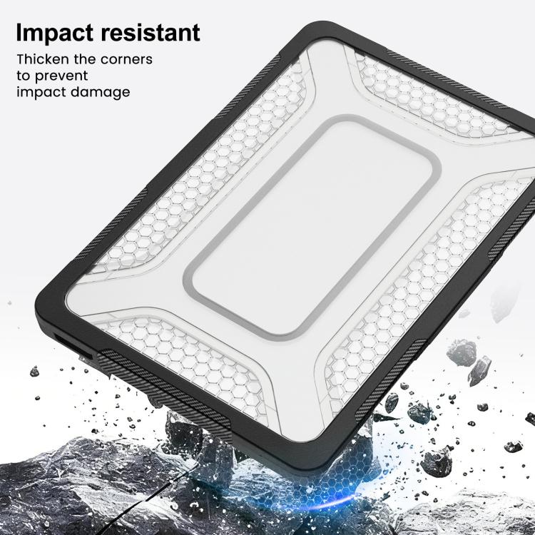 For MacBook Neo 13 inch 2026 A18 Pro A3404 PC Hybrid TPU Honeycomb Metal Stand Laptop Protective Case