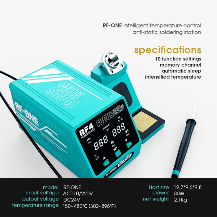 RF4 RF-ONE Intelligent Temperature Control Anti-static LED Digital Display Soldering Station
