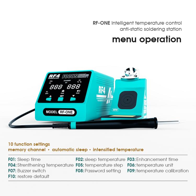 RF4 RF-ONE Intelligent Temperature Control Anti-static LED Digital Display Soldering Station