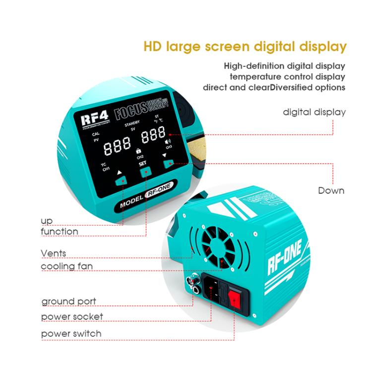 RF4 RF-ONE Intelligent Temperature Control Anti-static LED Digital Display Soldering Station