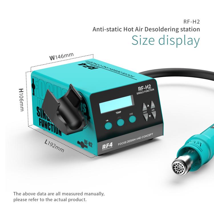 RF4 RF-H2 Lead-free ESD BGA Hot Air Soldering Rework Station for Phone Desoldering Repair
