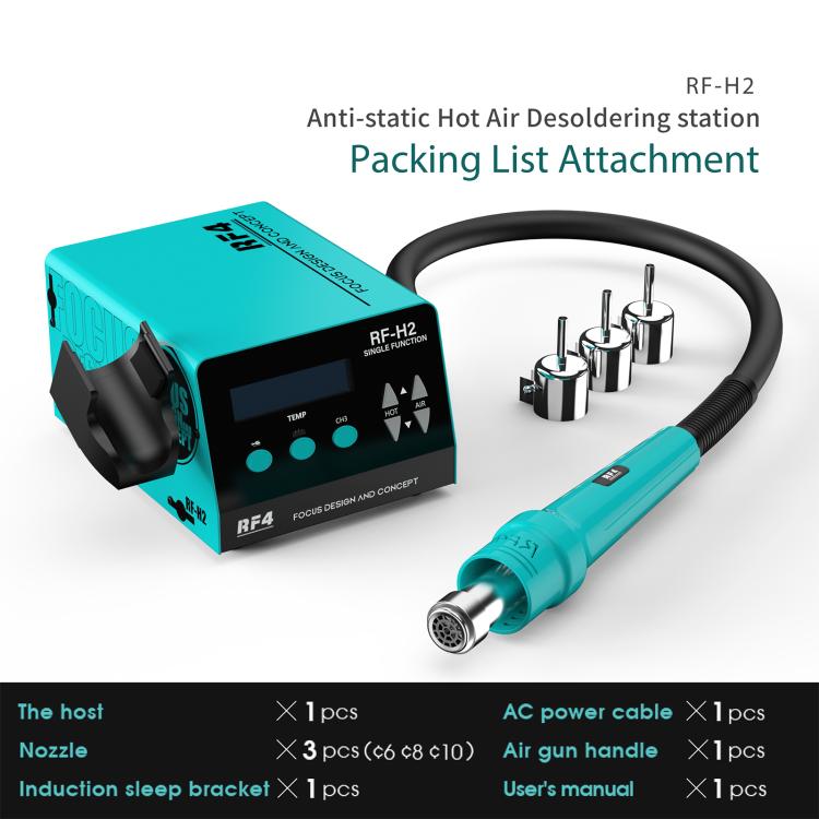 RF4 RF-H2 Lead-free ESD BGA Hot Air Soldering Rework Station for Phone Desoldering Repair