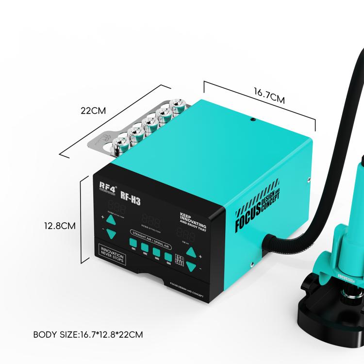 RF4 RF-H3 1200W 4 Memory Channels Hot Air Gun Digital Display Intelligent BGA Rework Station