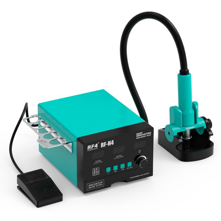 RF4 RF-H4 1200W 4 Memory Channels Hot Air Gun Digital Display Intelligent BGA Rework Station with Cold Air Pedal
