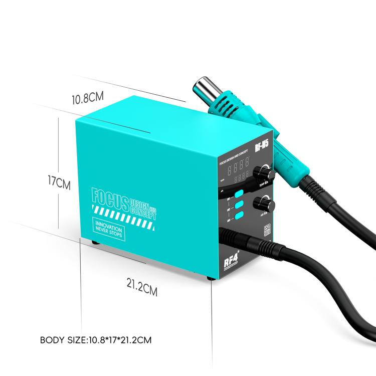 RF4 RF-H5 800W 3 Memory Channels Hot Air Gun Digital Display Intelligent BGA Rework Station