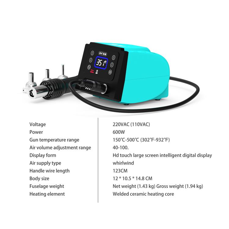 RF4 RF-H6 600W Temperature Control BGA Hot Air Rework Desoldering Station for Mobile Phone Repair