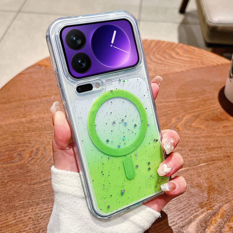 For Xiaomi 17 Pro Max Precise Hole Shockproof Gradient Epoxy Magnetic Phone Case