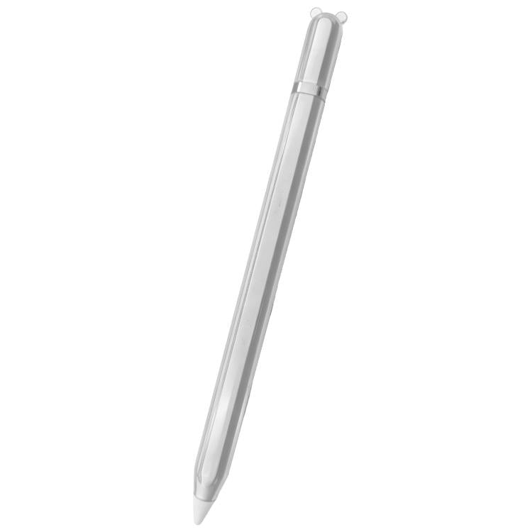 For Apple Pencil 2 / Pro Big Bear Transparent TPU Silicone Stylus Pen Protective Case