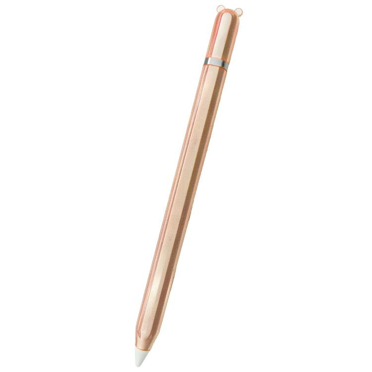 For Apple Pencil 2 / Pro Big Bear Transparent TPU Silicone Stylus Pen Protective Case