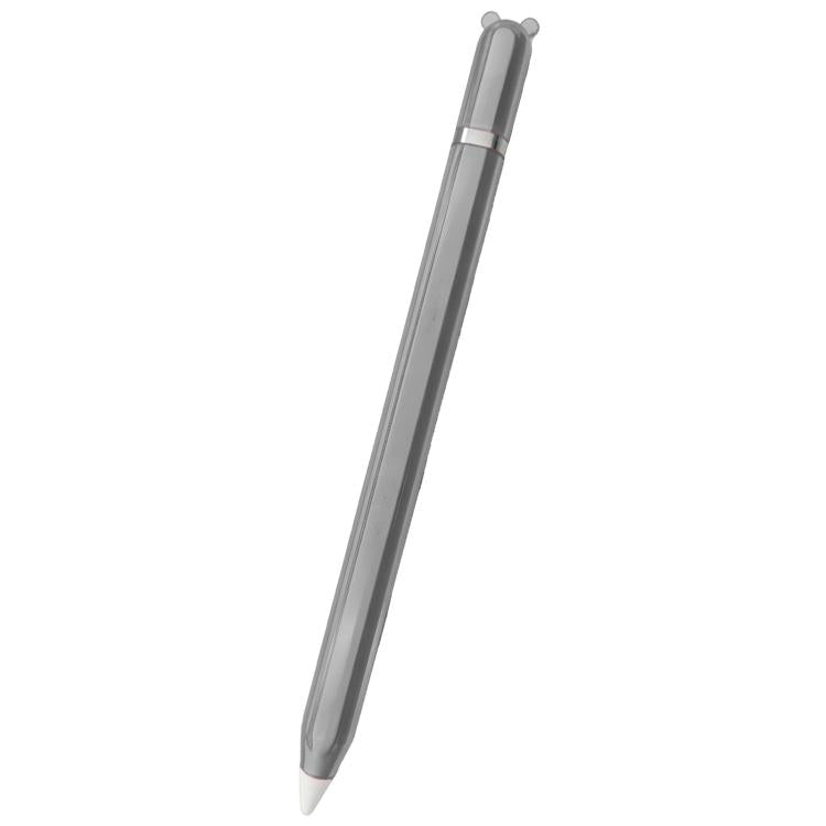 For Apple Pencil 2 / Pro Big Bear Transparent TPU Silicone Stylus Pen Protective Case