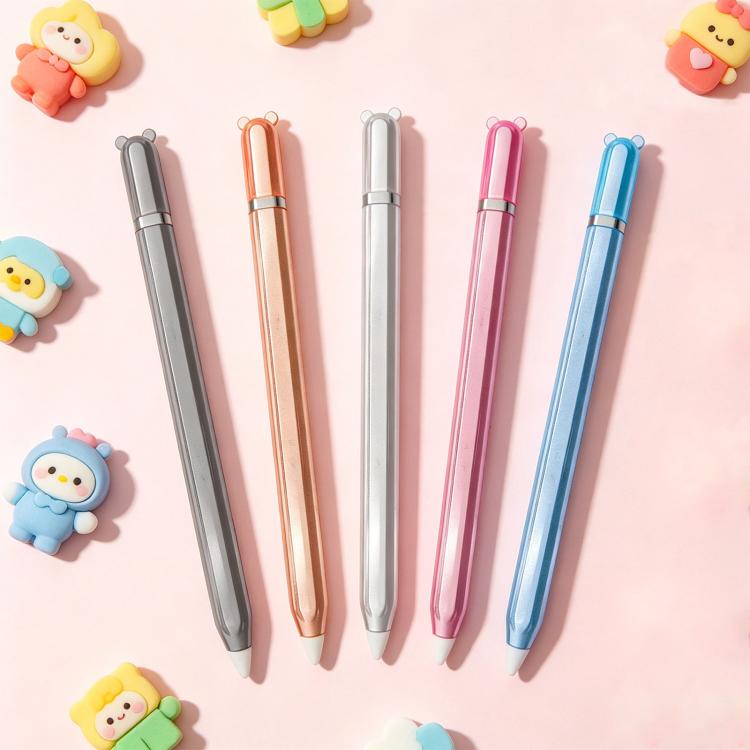 For Apple Pencil 2 / Pro Big Bear Transparent TPU Silicone Stylus Pen Protective Case