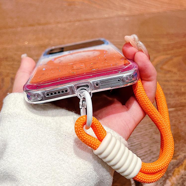 For Xiaomi 17 Pro Max Precise Hole Shockproof Gradient Epoxy Magnetic Phone Case With Lanyard