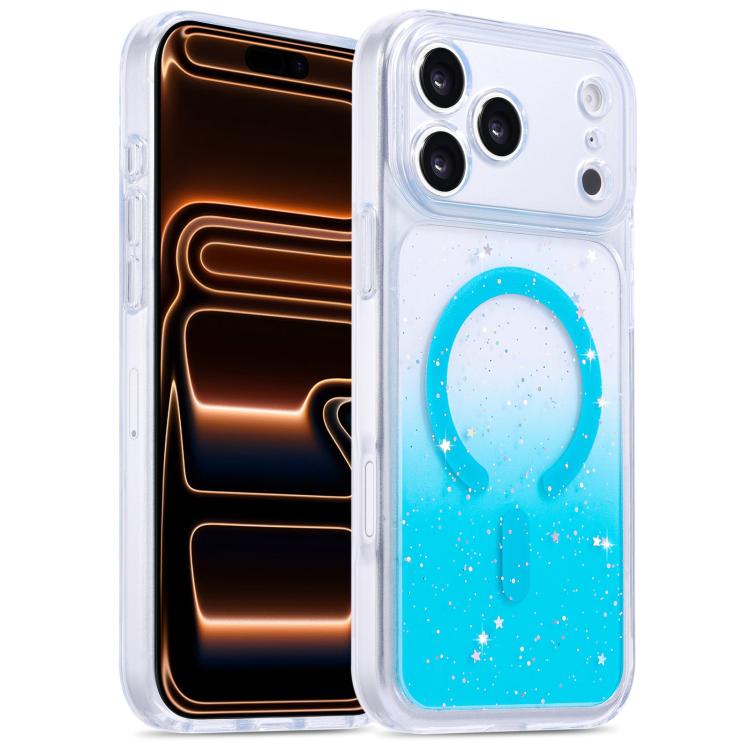 For iPhone 17 Pro Max Precise Hole Shockproof Gradient Epoxy Magnetic Phone Case