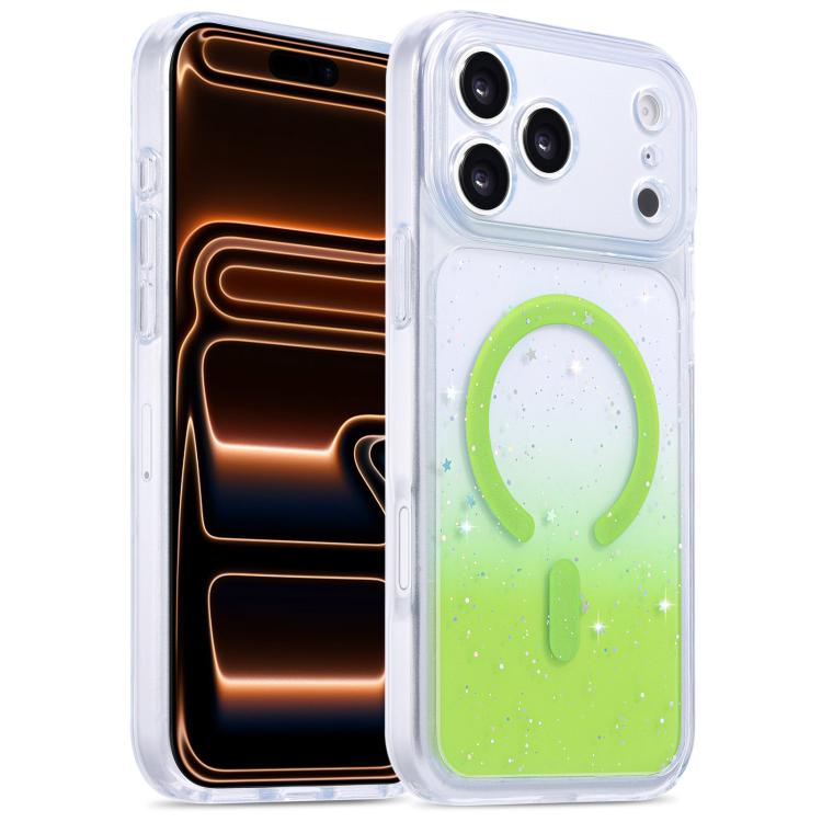 For iPhone 17 Pro Max Precise Hole Shockproof Gradient Epoxy Magnetic Phone Case