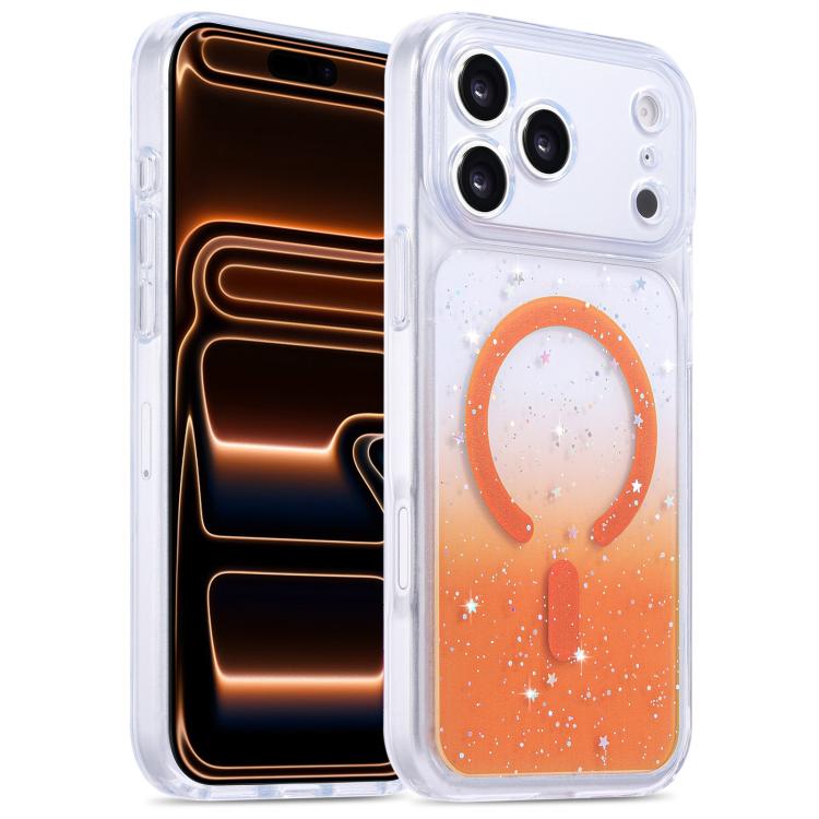 For iPhone 17 Pro Max Precise Hole Shockproof Gradient Epoxy Magnetic Phone Case