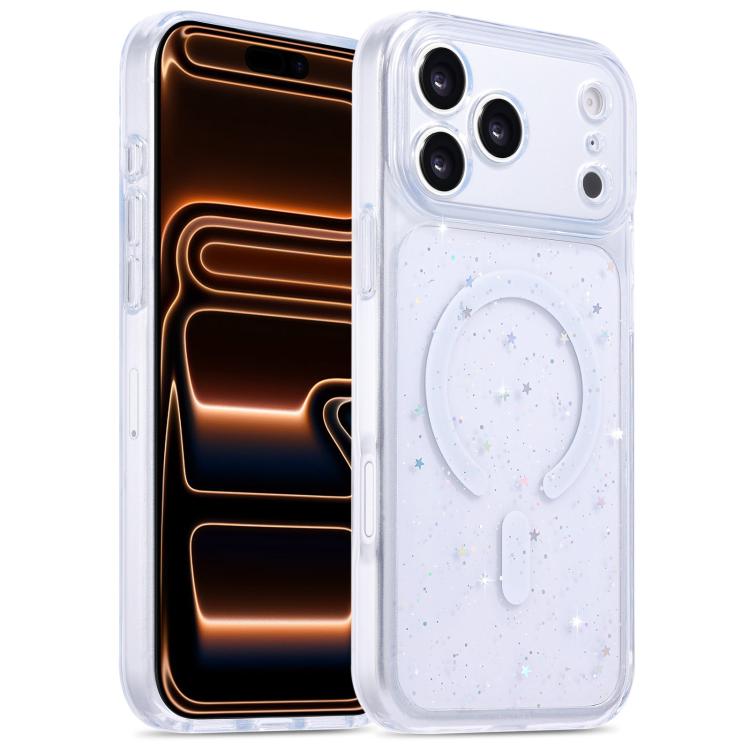 For iPhone 17 Pro Precise Hole Shockproof Gradient Epoxy Magnetic Phone Case