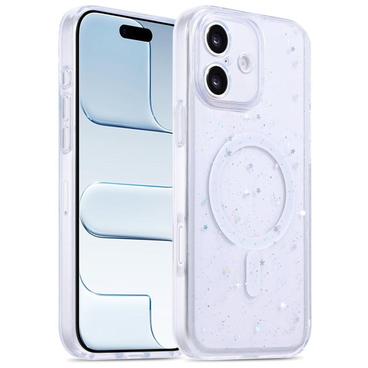 For iPhone 17 Precise Hole Shockproof Gradient Epoxy Magnetic Phone Case