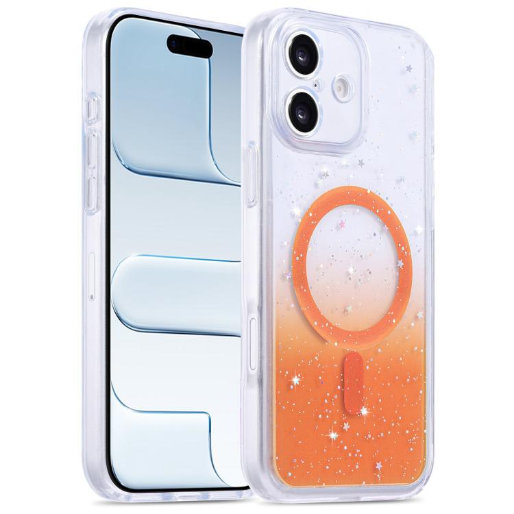 For iPhone 17 Precise Hole Shockproof Gradient Epoxy Magnetic Phone Case